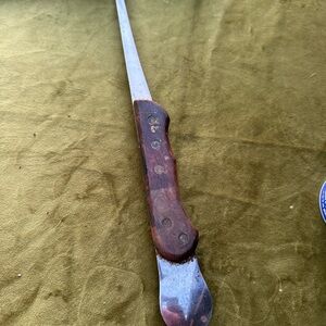 Vintage Wood fillet Handle Knife